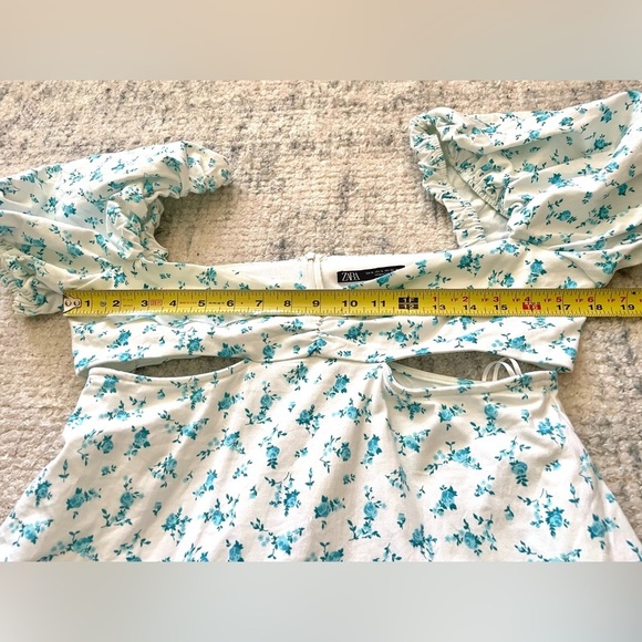 Zara Floral Cut Out Dress - Picture 11 of 15